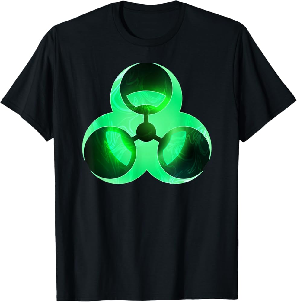 Amazon.com: Biohazard Symbol Logo Toxic Waste Warning Cool Green
